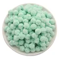 Pompon a rete da 15mm in tulle verde menta per accessori per capelli fatti a mano DIY - 15mm (30 pezzi/confezione) / Verde chiaro