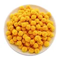 Palline elastiche in rete di poliestere giallo 15mm per accessori capelli fai da te - 15mm (30 pezzi/confezione) / Curcuma
