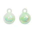 Chameleon effect 16mm acrylic round beads with loop for DIY jewelry making in pink and green - Grass Green