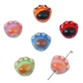 DIY ceramic animal paw print beads in multiple colors for bracelet jewelry making - 13x12mm (10 Pcs/Pack)