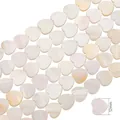 12mm natural freshwater shell heart beads with iridescent luster for DIY jewelry - Vertical Hole Heart / 12mm (Approx 33 Pcs/38cm)