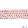 Pink synthetic turquoise star beads 15mm with marble texture for DIY jewelry making - Large Star Style (BTB1177) / Approx 33 Pieces (15mm) / Pink