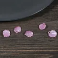 Cinq pièces de pétales de pivoine en nacre ABS rose clair pour épingles à cheveux DIY - Sac Standard / Petit Violet (15mmx17mm)