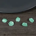Cinq pendentifs feuilles vert clair en ABS pour épingles à cheveux et bijoux DIY - Sac Standard / Petit Vert (15mmx17mm)