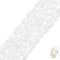 Cuentas de concha natural de 9x5mm para hacer joyas y manualidades hechas a mano - Teardrop / 5x9mm (aprox. 42 unidades/38cm)