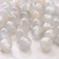 Translucent milky white 10mm resin beads with cat eye effect for DIY jewelry making - 10mm (10 Pcs/Pack) / Off-White