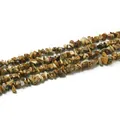Natural jasper stone beads strand for jewelry making featuring earth-tone irregular chips - Medium / Natural Picture Jasper Chips