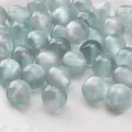 10mm light blue translucent resin round beads with cat eye effect for DIY jewelry - 10mm (10 Pcs/Pack) / Gray