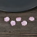 Cinq perles en résine ABS rose nacré en forme de coquillage avec trous pour bijoux DIY - Sac Standard / Grand Rose (18mmx20mm)