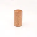 Base cilíndrica de madera de haya natural para difusor con textura de grano pulido - Madera de Haya 4.5x2.5cm