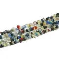 Mixed natural crystal stone beads string with amethyst agate and quartz for DIY jewelry - Medium / Natural Mixed Color Stones