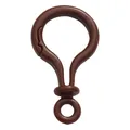 Brown acrylic bulb keychain lobster clasp DIY swivel hook accessory for bags - Brown (32×56mm)