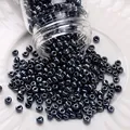 Pearlescent deep blue 2mm glass seed beads for DIY jewelry and handmade crafts - Style #03 / 10g/Pack (3mm) / Dark Blue