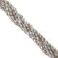Strands of smoke grey faceted bicone glass crystal beads for DIY jewelry making - 4x6mm (Approx. 65 Pieces) / Light Gray