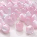 Pink cat eye 10mm resin beads with shimmer for handmade DIY jewelry crafting - 10mm (10 Pcs/Pack) / Pink