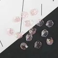Pétales de fleur en nacre ABS rose irisé pour bricolage de bijoux et épingles à cheveux - Sac Standard / Petit Iridescent Rose (15mmx17mm)