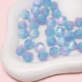 Cuentas octogonales de resina degradado azul y violeta 10mm para joyería hecha a mano - Octogonal (BSB132) / 10mm (Apertura aprox. 1.5mm, 10 Piezas/Paquete) / Rosa Cian Azul