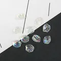 Pétales de nacre ABS irisés pour épingles à cheveux DIY et bijoux faits à la main - Sac Standard / Petit Iridescent Blanc (15mmx17mm)
