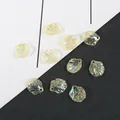 Pétales de pivoine en perles ABS jaune aurore pour la création de bijoux DIY - Sac Standard / Grand Iridescent Jaune (18mmx20mm)