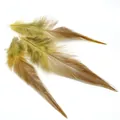 Trois plumes naturelles dégradées marron et jaune pour la création de bijoux DIY - 100 Pièces/Paquet (10-15cm) / Jaune
