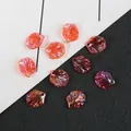Pétales de pivoine en ABS dégradé avec revêtement irisé pour la création de bijoux - Sac Standard / Grand Iridescent Rouge (18mmx20mm)