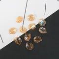 Pétales en ABS ambre avec revêtement AB pour la fabrication de bijoux artisanaux - Sac Standard / Grand Iridescent Orange (18mmx20mm)