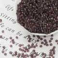 Cuentas de cristal esmerilado de 3mm en violeta oscuro con acabado mate para joyería DIY - 3mm (Aprox. 20g/Paquete) / Púrpura profundo