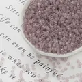 Cuentas de vidrio esmerilado violeta claro de 3mm para joyería artesanal DIY - 3mm (Aprox. 20g/Paquete) / Violeta Claro