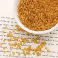 3mm gele matte glazen kralen voor DIY sieraden maken en handwerkbenodigdheden - 3mm (Ongeveer 20g/Pak) / Bruin