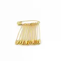 Goldene Sicherheitsnadeln Set zum Stricken mit Markern auf einer großen Nadel - Einfacher Stil / Breite 8xLänge 38mm (50 Stück/Packung) / Gold