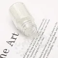 Iridescent white glass seed beads in a clear bottle for DIY jewelry making and embroidery - 1 Bottle 30g Net Weight 37g/Bottle 3000pcs / White AB Electroplated