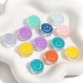 Mix of 20mm colorful acrylic smiley face beads in various bright shades for DIY jewelry - 20mm 10 Pieces/Pack / Random Mixed Colors