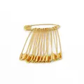 Goldenes Sicherheitsnadel-Set zum Stricken mit einer großen und elf kleinen Nadeln - Einfacher Stil / Breite 9.5xLänge 45mm (50 Stück/Packung) / Gold