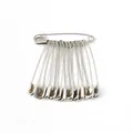 Set aus 13 silbernen Sicherheitsnadeln aus Metall für DIY-Stricken und Etiketten - Einfacher Stil / Breite 12xLänge 55mm (50 Stück/Packung) / Weißgold