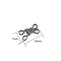Agrafes et porte-agrafes en métal noir fusil pour vêtements DIY, 7mm sur 10mm - 10mm x 7mm / Canon de fusil