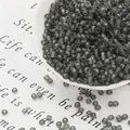 Matgrijze glazen kralen 3mm in wit schaaltje voor handgemaakte DIY-sieraden - 3mm (Ongeveer 20g/Pak) / Zwart