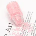 Light pink translucent glass seed beads in a transparent bottle for DIY jewelry making - 2mm (Approx. 30g/Bottle) / Light Pink