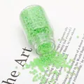 Mint green glass seed beads in a clear bottle for DIY jewelry making and embroidery - 2mm (Approx. 30g/Bottle) / Light Green