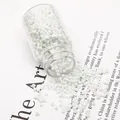 Opaque white glass seed beads in a transparent bottle for DIY jewelry making - 2mm (Approx. 30g/Bottle) / Solid White