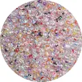 Mischung aus schillernden Glasperlen für DIY-Schmuck in verschiedenen Farben - 4mm (0.8mm Loch/450g Packung) / Zufällige Mischfarben