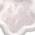 Faceted 10mm glass beads with pink glitter spots for DIY handmade jewelry crafts - 10mm (Aperture approx 1.5mm, 20 Pieces/Pack) / Light Pink