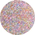 Rosa und lila schimmernde Glasperlen für DIY-Schmuck und Halsketten Basteln - 4mm (0.8mm Loch/450g Packung) / Macarons