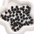 8mm schwarze facettierte Acrylwürfelperlen für DIY Schmuckherstellung und Handyketten - 8mm (50 Stück/Packung) / Schwarz