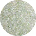 Iridescent clear glass seed beads with AB coating for DIY jewelry making accessories - 4mm (0.8mm Hole/450g Pack) / Green System