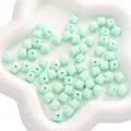 Minzgrüne 8mm Acryl-Würfelperlen in Sternschale für DIY-Schmuckherstellung und Basteln - 8mm (50 Stück/Packung) / Grün