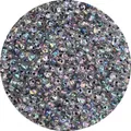Transparent iridescent glass seed beads with AB coating for DIY jewelry making - 4mm (0.8mm Hole/450g Pack) / Black