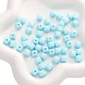Hellblaue facettierte 8mm Acrylwürfelperlen für DIY-Schmuck und Bastelarbeiten - 8mm (50 Stück/Packung) / Blau