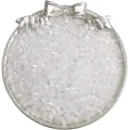 Cuentas redondas de cristal ojo de gato blanco 4mm para joyería DIY en bandeja - 4mm / Blanco