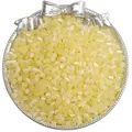 Cuentas de vidrio ojo de gato amarillo claro 4mm para joyería artesanal hecha a mano - 4mm / Naranja