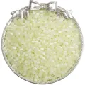 Perles oeil de chat vert-jaune 4mm en verre pour la fabrication de bijoux artisanaux - 4mm / Light jaune